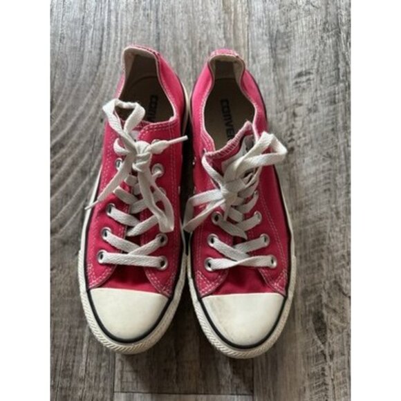 Converse Women Chuck Taylor All Star 132298F Rasberry Low Tops lace up size 7 - Picture 2 of 7